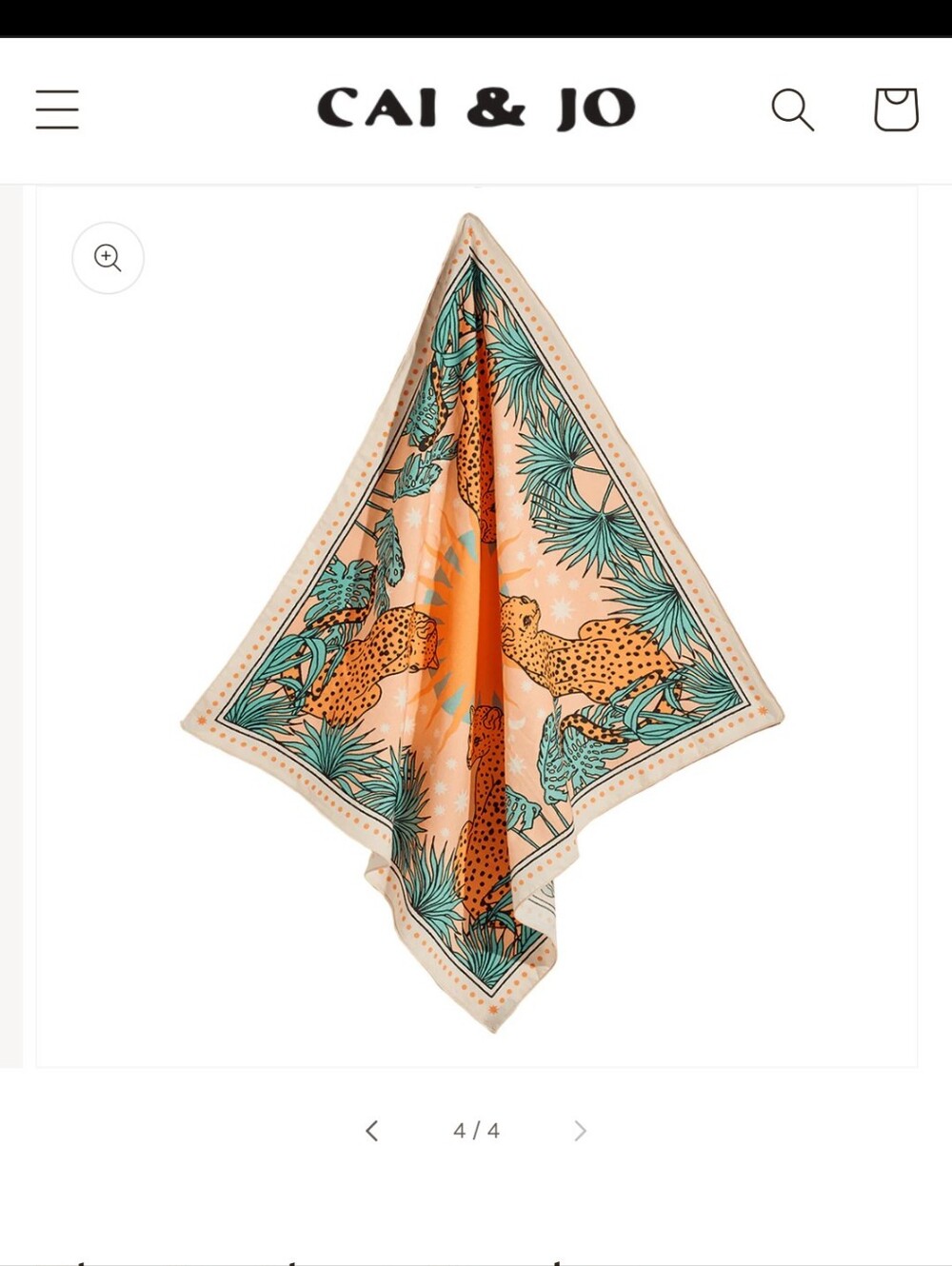 Panthera Bandana 100% Cotton